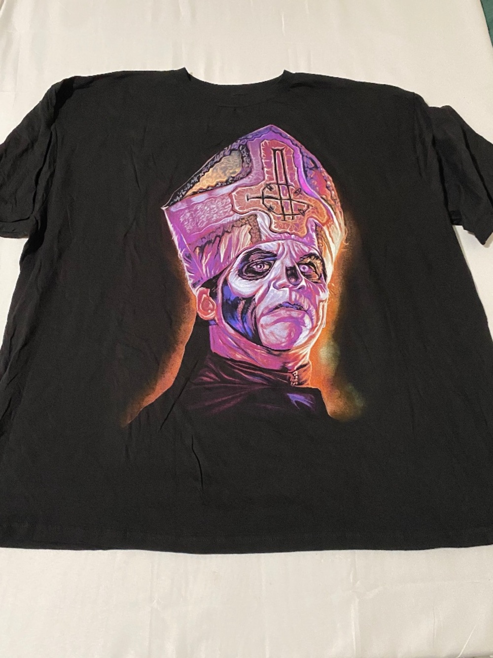 NWOT Ghost Official Merch Papa Emeritus IV Neon Graphic T-Shirt 3XL